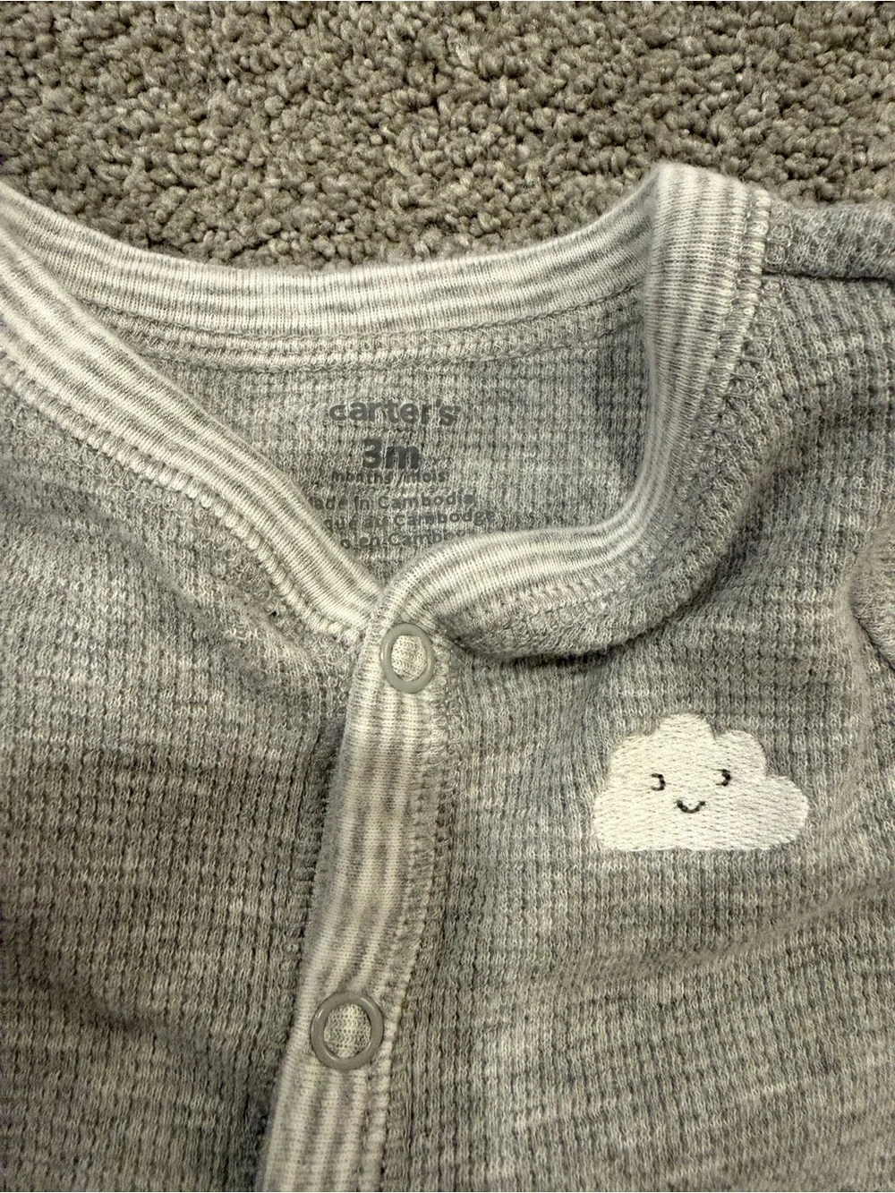 Carter's Mixed Baby Footie Pajama Set - Gray, Green, Blue, White